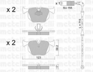 Комплект тормозных колодок METELLI 22-0560-2K