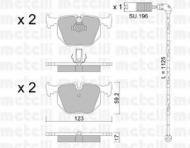 Комплект тормозных колодок METELLI 22-0560-4K