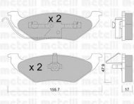 Комплект тормозных колодок METELLI 22-0624-0