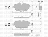 Комплект тормозных колодок METELLI 22-0664-0K