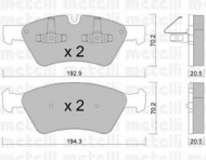 Комплект тормозных колодок METELLI 22-0670-0
