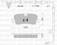 Комплект тормозных колодок METELLI 22-0694-0K