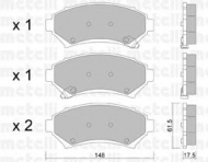 Комплект тормозных колодок METELLI 22-0696-0
