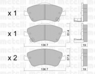 Комплект тормозных колодок METELLI 22-0794-0