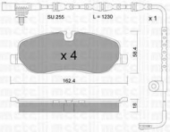 Комплект тормозных колодок METELLI 22-0693-2K