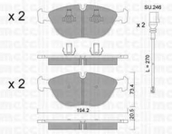 Комплект тормозных колодок METELLI 22-0828-0K