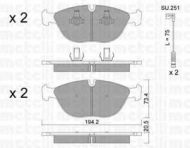 Комплект тормозных колодок METELLI 22-0828-5K