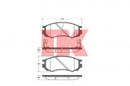 Комплект тормозных колодок NK 222241