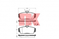 Комплект тормозных колодок NK 222254