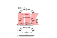 Комплект тормозных колодок NK 222369