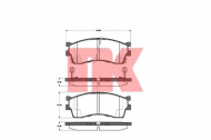 Комплект тормозных колодок NK 223507