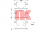 Комплект тормозных колодок NK 223635