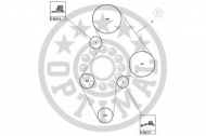 Ременный комплект OPTIMAL SK-1007