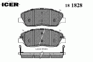 Комплект тормозных колодок ICER 181828
