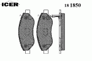 Комплект тормозных колодок ICER 181850