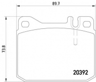 Комплект тормозных колодок PAGID T4135