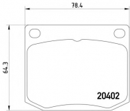 Комплект тормозных колодок PAGID T4027