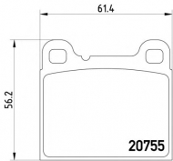 Комплект тормозных колодок PAGID T1184