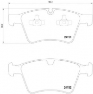 Комплект тормозных колодок PAGID T1802
