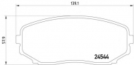 Комплект тормозных колодок PAGID T1691