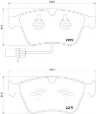 Комплект тормозных колодок PAGID T2082