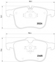 Комплект тормозных колодок PAGID T1551