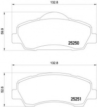 Комплект тормозных колодок PAGID T2244