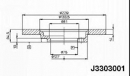 Тормозной диск NIPPARTS J3303001