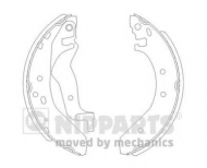 Комлект тормозных накладок NIPPARTS J3504015