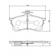 Комплект тормозных колодок NIPPARTS J3605037