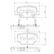 Комплект тормозных колодок NIPPARTS N3612040