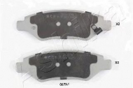 Комплект тормозных колодок ASHIKA 51-00-007