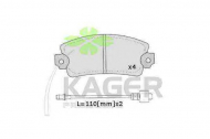 Комплект тормозных колодок KAGER 35-0342