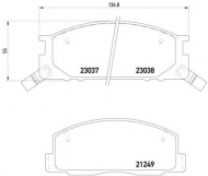 Комплект тормозных колодок DON MDB2529