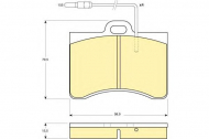 Комплект тормозных колодок GIRLING 6101659