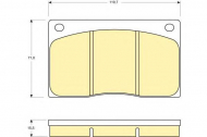 Комплект тормозных колодок GIRLING 6105851
