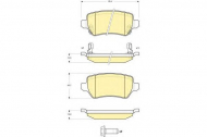 Комплект тормозных колодок GIRLING 6115151