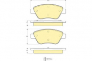 Комплект тормозных колодок GIRLING 6115794