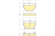 Комплект тормозных колодок GIRLING 6132439