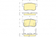 Комплект тормозных колодок GIRLING 6132699