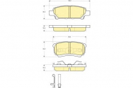 Комплект тормозных колодок GIRLING 6133419