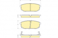 Комплект тормозных колодок GIRLING 6133449