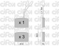Комплект тормозных колодок CIFAM 822-003-1