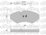 Комплект тормозных колодок CIFAM 822-014-0K