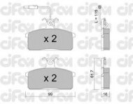 Комплект тормозных колодок CIFAM 822-026-2