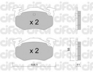 Комплект тормозных колодок CIFAM 822-038-0
