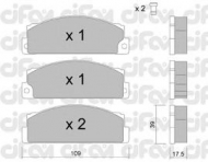 Комплект тормозных колодок CIFAM 822-102-0
