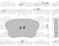 Комплект тормозных колодок CIFAM 822-184-0