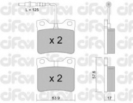 Комплект тормозных колодок CIFAM 822-192-0