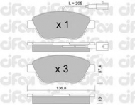 Комплект тормозных колодок CIFAM 822-322-0